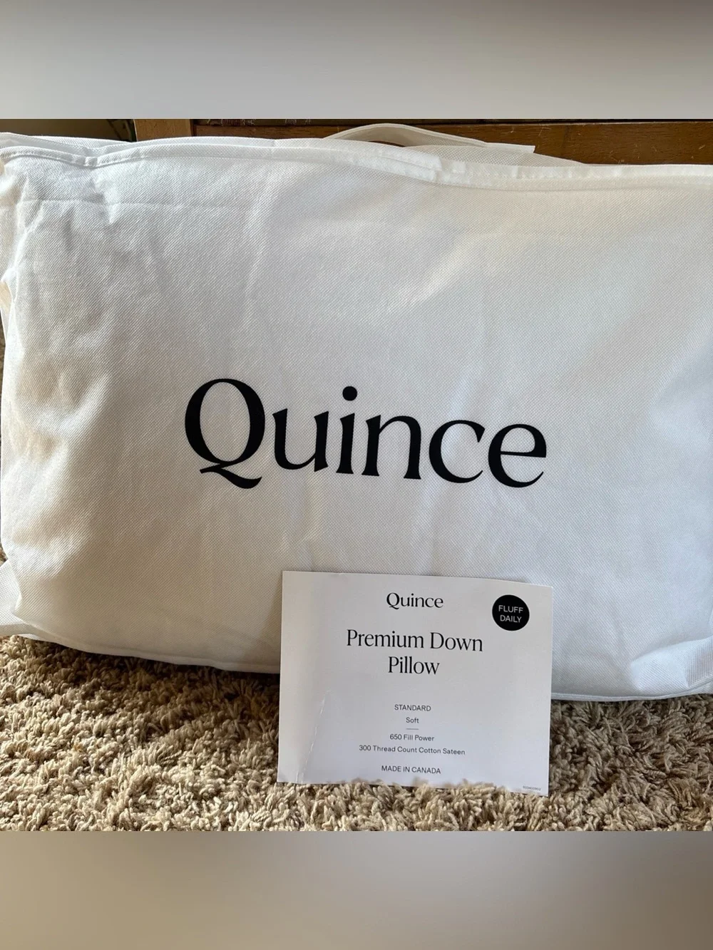 Quince Premium Duck Down Standard Pillow